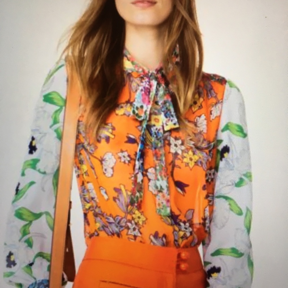 Tory Burch silk Garden Party blouse